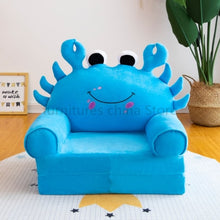 Load image into Gallery viewer, Disassembled Washed Kids Sofa Fashion Children Sofa Folding Cartoon Cute Baby Mini Sofa Kindergarten Baby Seat Sofa with Filling
