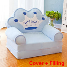 Load image into Gallery viewer, Disassembled Washed Kids Sofa Fashion Children Sofa Folding Cartoon Cute Baby Mini Sofa Kindergarten Baby Seat Sofa with Filling
