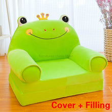 Load image into Gallery viewer, Disassembled Washed Kids Sofa Fashion Children Sofa Folding Cartoon Cute Baby Mini Sofa Kindergarten Baby Seat Sofa with Filling
