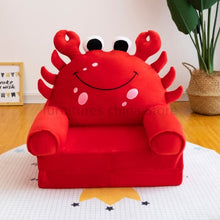 Load image into Gallery viewer, Disassembled Washed Kids Sofa Fashion Children Sofa Folding Cartoon Cute Baby Mini Sofa Kindergarten Baby Seat Sofa with Filling
