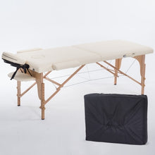 Load image into Gallery viewer, Folding Beauty Bed 180cm length 60cm width Professional Portable Spa Massage Tables Foldable with Bag Salon Furniture Wooden
