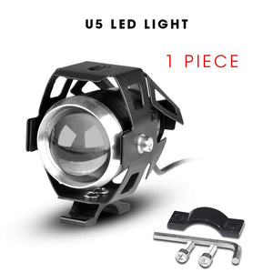 Motorcycle Headlights U5 led moto light DRL Headlamp Motorbike auxiliary Lamp Fog Spotlights Universal  12V For Suzuki