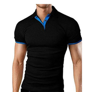 Summer short Sleeve Polo Shirt men Turn-over Collar fashion casual Slim Breathable Solid Color Business polos TJWLKJ