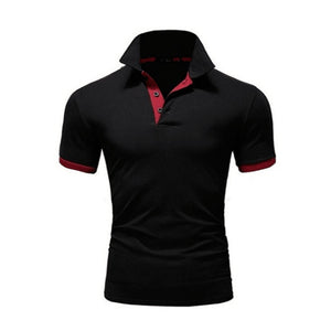 Summer short Sleeve Polo Shirt men Turn-over Collar fashion casual Slim Breathable Solid Color Business polos TJWLKJ