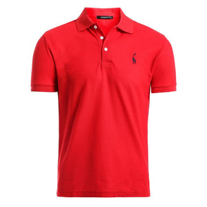 NEGIZBER nouveau homme Polo hommes décontracté cerf broderie coton Polo chemise hommes à manches courtes haute quantité polo hommes