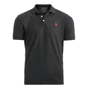 NEGIZBER nouveau homme Polo hommes décontracté cerf broderie coton Polo chemise hommes à manches courtes haute quantité polo hommes