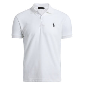 NEGIZBER nouveau homme Polo hommes décontracté cerf broderie coton Polo chemise hommes à manches courtes haute quantité polo hommes