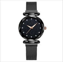 Load image into Gallery viewer, Top Brand Star Watch For Women Rose Gold Mesh Magnet Starry Sky Quartz Wristwatch Gradient Ladies Wrist Watches relogio feminino
